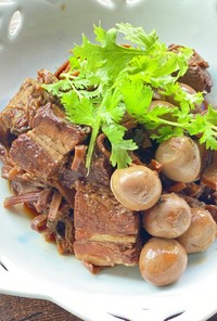 中国南京♡梅干菜と豚バラうずらの卵の煮物