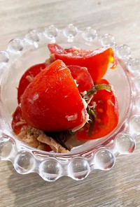プチトマトツナの塩昆布サラダ