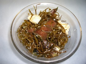 なすときざみ昆布の煮物