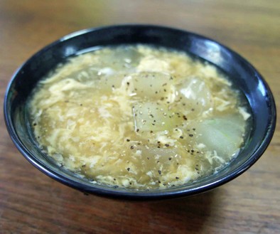 冬瓜の和風卵スープの写真