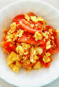 卵とトマトの中華風炒め