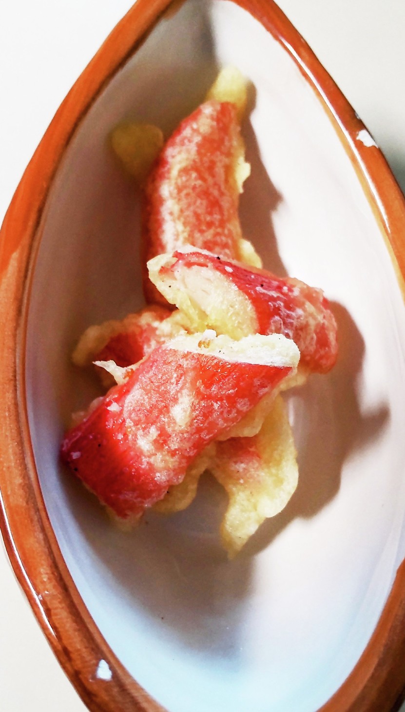 お弁当に♪カニカマの天ぷら♡の画像