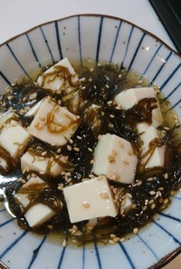 簡単！美味♪豆腐ともずくの酢の物♪