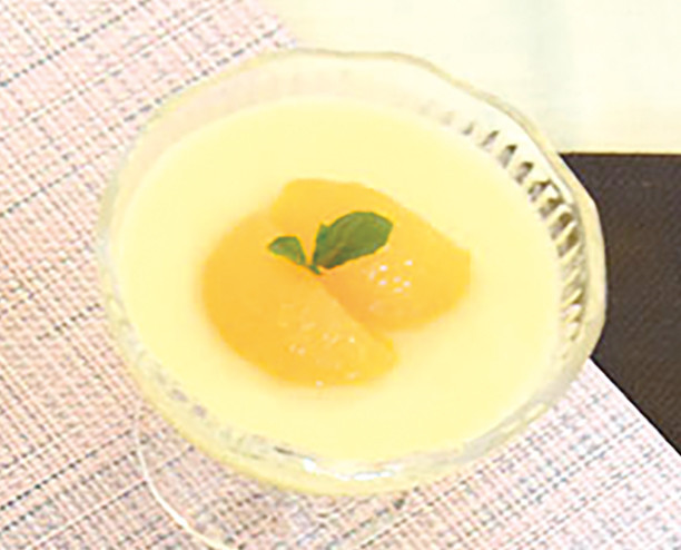 【福島学院短大】オレンジヨーグルトムースの画像