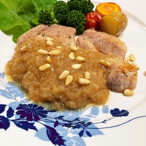 梨のソース 〜豚ロースステーキ