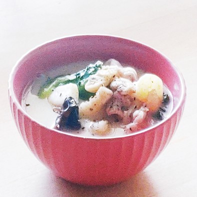 豚肉&シーフードスープ★ちゃんぽん麺★丼の写真