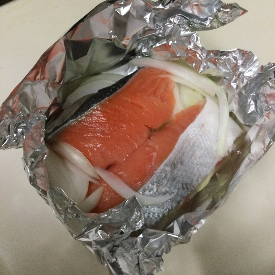 ☆ミツカン　カンタン酢で　鮭のホイル焼きの画像