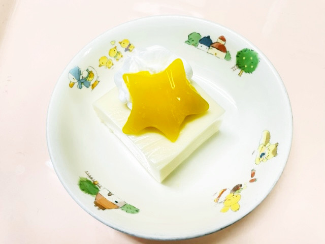 【保育園】カルピス豆乳ゼリーの画像