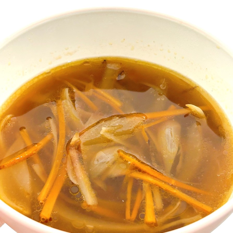 ダシダと中華だしで♪簡単ゴボウのスープの画像