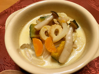 【認知症予防】秋の味覚でカレースープの写真