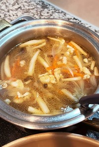鶏皮スープ