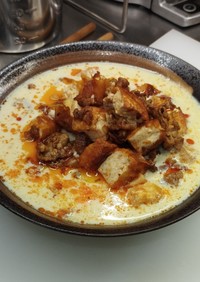 『鹹豆漿』　中華風・豆乳豆腐スープ　