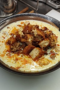 『鹹豆漿』　中華風・豆乳豆腐スープ　