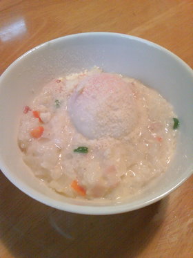 胃にやさしいミルクチーズおじや