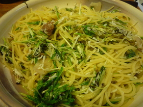 京味・すぐきとしらすと梅のパスタ