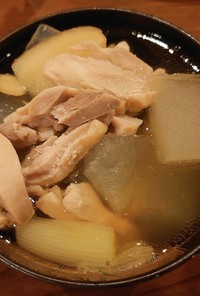 冬瓜の処理と基本の調理冬瓜鶏スープ
