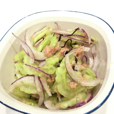 ○ゴーヤの塩昆布サラダの写真