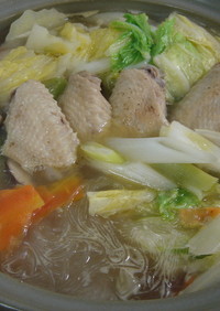 ◆コラーゲンたっぷり！鶏スープ鍋◆