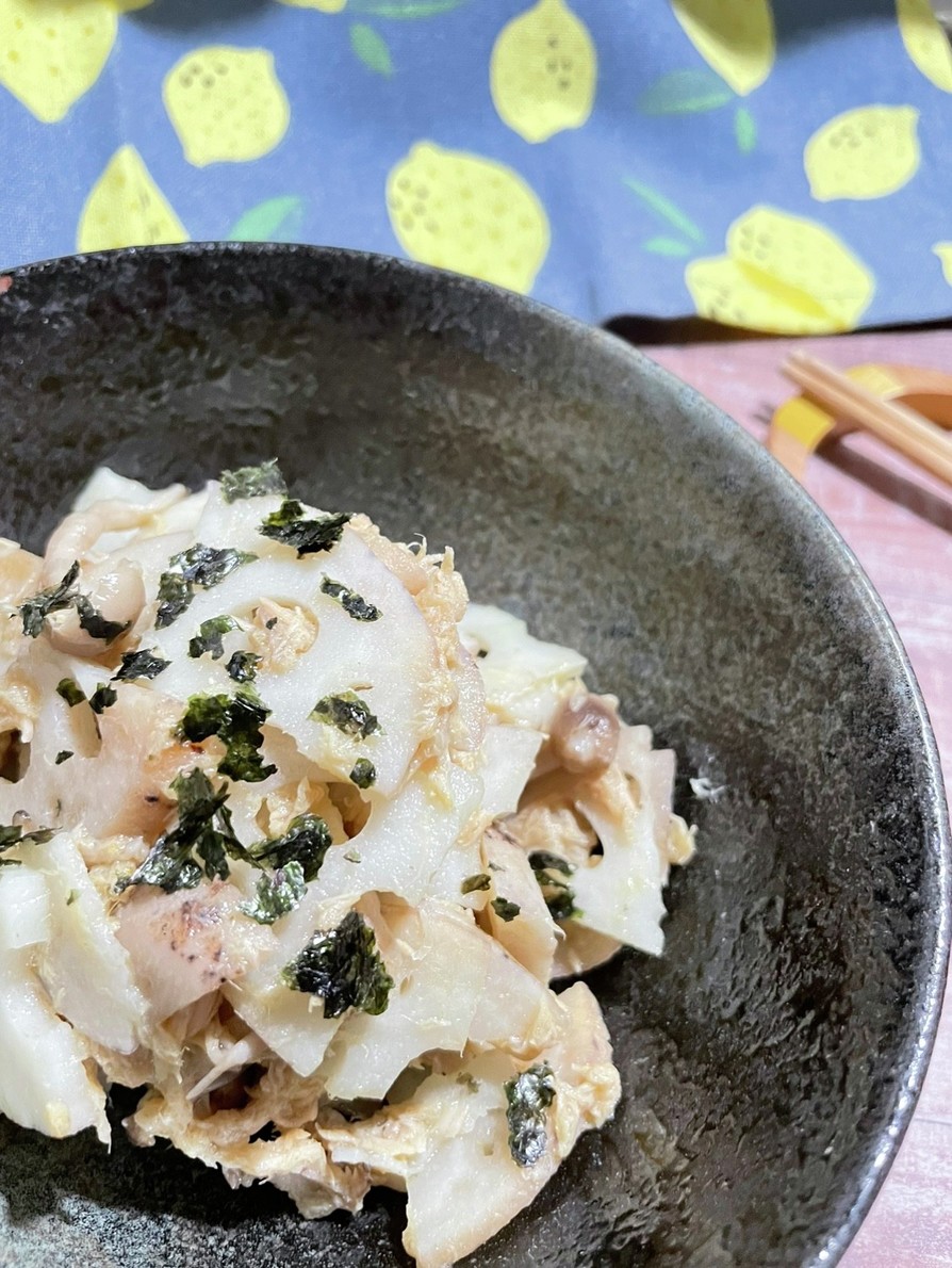 簡単！蓮根とツナのさっと煮(カレー味)の画像