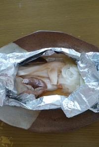 塩鮭レモンバターホイル焼き