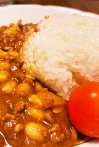 大豆と挽肉のカレー