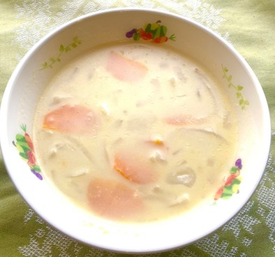 豆乳コーンスープの写真
