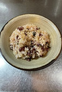 昆布と小豆の玄米＋白米ご飯