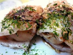 ねっとり里芋の豚肉巻き★お好み焼き風