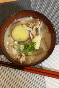 ごま味噌豆乳スープ〜お月見風〜