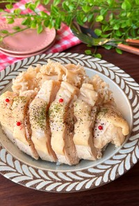 【腸活】ホホホタケと鶏胸肉のカオマンガイ