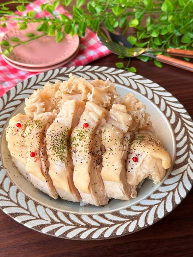 【腸活】ホホホタケと鶏胸肉のカオマンガイの写真