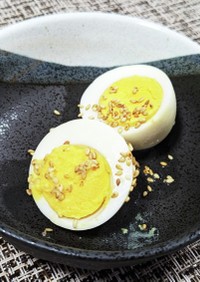 たくあんの残り汁で作る！絶品味付け卵