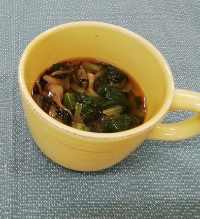 マグカップで簡単★野菜スープの写真