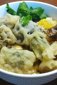 茸食べ比べ天ぷら蕎麦　　トリュフの香り