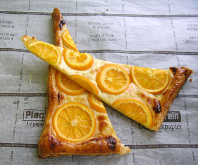 オレンジベイクドチーズパイの画像