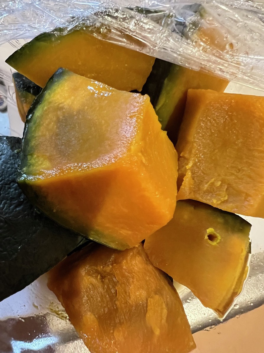 風邪予防⭐︎簡単レンジでかぼちゃの煮付けの画像