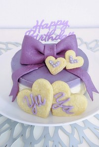 メンカラ紫　ブルーベリーレアチーズケーキ