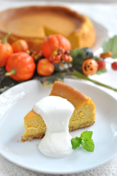 かぼちゃチーズケーキ＊オレンジカルダモンの写真