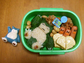 キャラ弁 ポケモン「カビゴン」