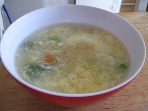 簡単☆ミックスベジ入り卵スープ(中華風)の画像