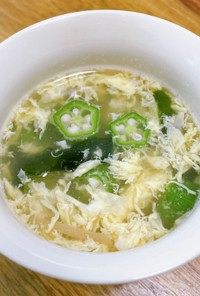 塩出汁×生姜♡卵スープ