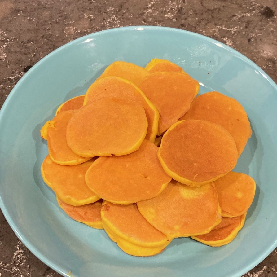 かぼちゃパンケーキ　離乳食後期の画像