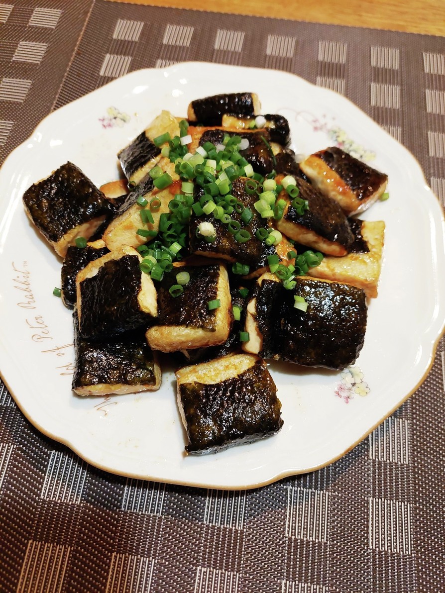 メインの大皿！豆腐の磯辺焼きの画像