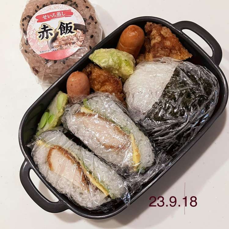 男子中学生のお弁当 209 @試合弁当