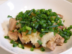 ヘルシー簡単!鶏肉のおろしポン酢のせ☆