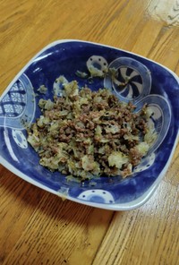 ゴーヤ（白）とひき肉のそぼろ