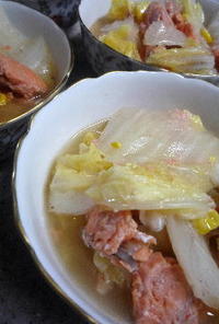 白菜と塩鮭の和風ミルフィーユ(重ね煮)