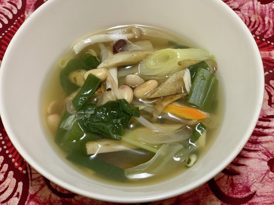 14品目の野菜スープの画像