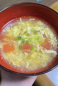 中華風！ふわふわトマトたまごスープ