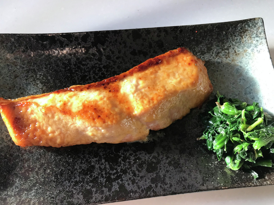 鮭の味噌マヨ焼きの画像